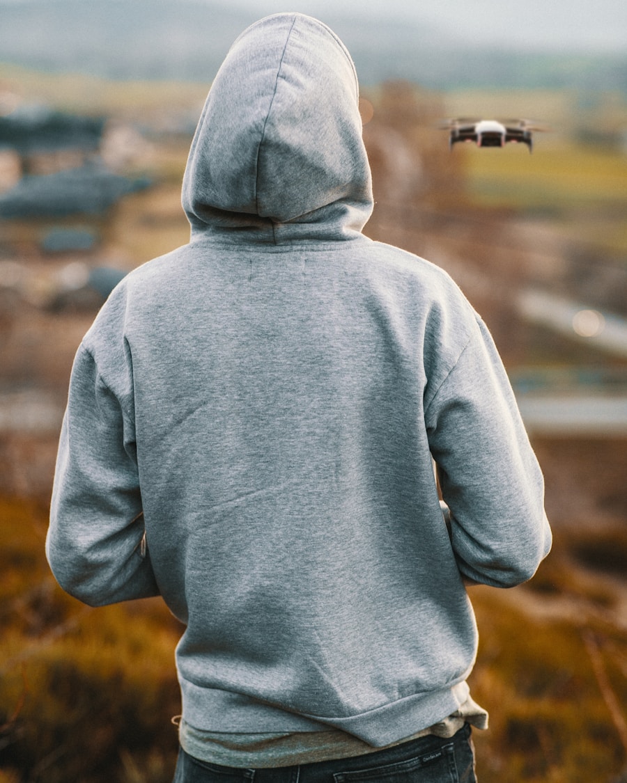 Self-Aware Hoodie — person wearing black hoodie