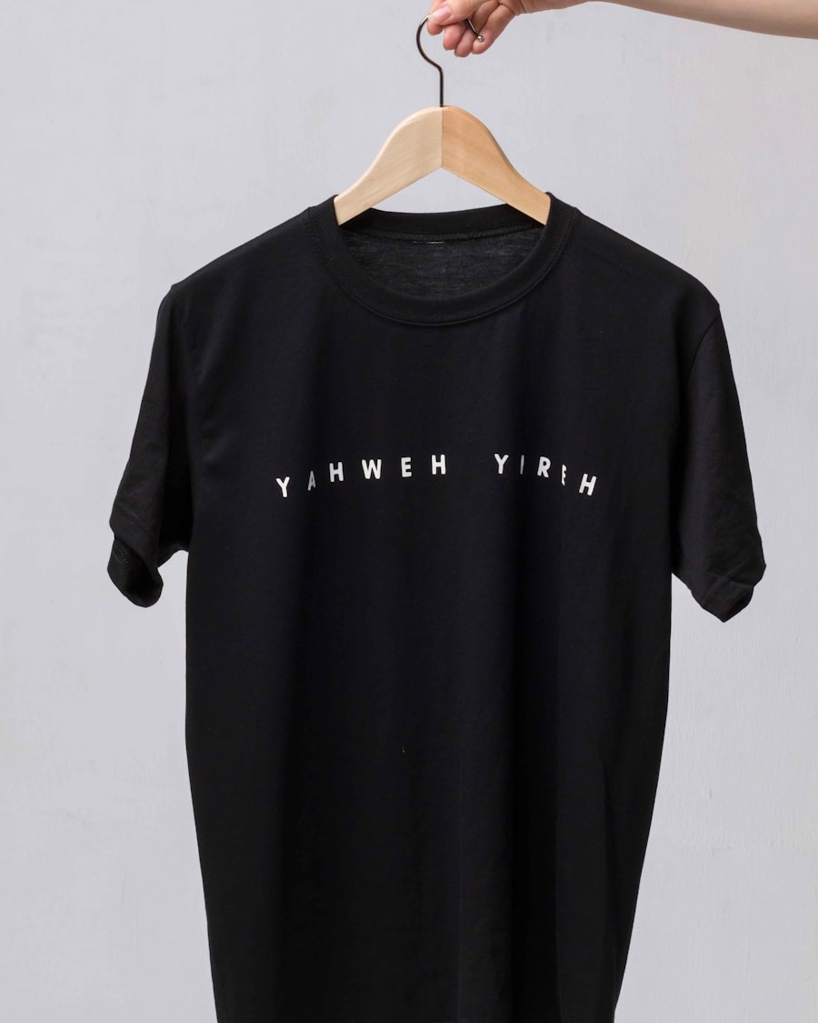 Cosmic Drift Tee — black cotton t-shirt